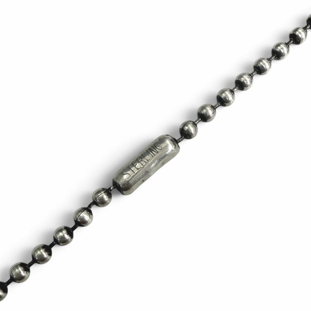 Great CHROME HEARTS Necklace 1BALL BS FLEUR 1 Ball BS Flare 20inch Silver
