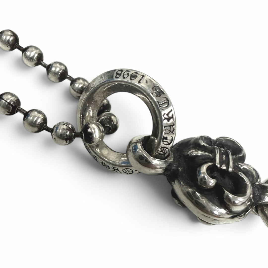 Great CHROME HEARTS Necklace 1BALL BS FLEUR 1 Ball BS Flare 20inch Silver