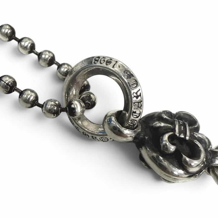 Great CHROME HEARTS Necklace 1BALL BS FLEUR 1 Ball BS Flare 20inch Silver