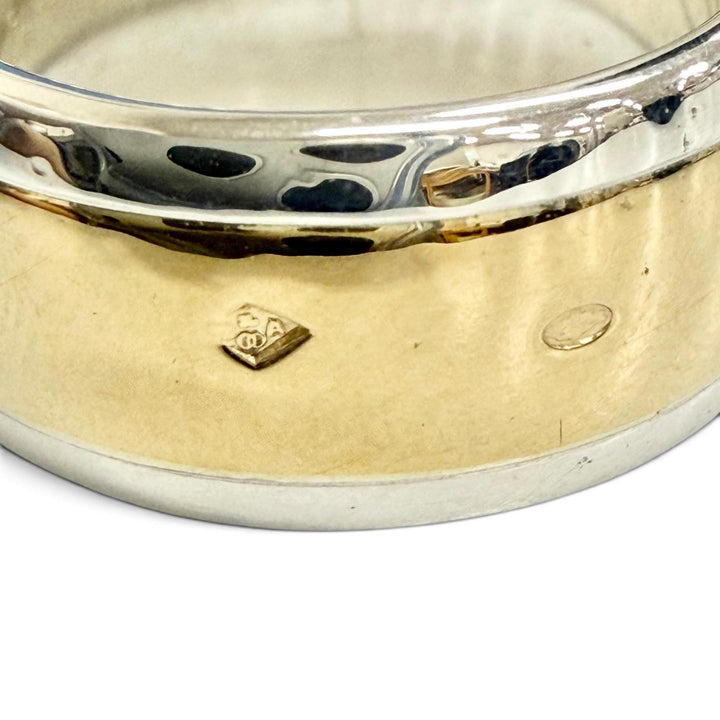 Great HERMES Ring ring H logo gold AU750 Women 48