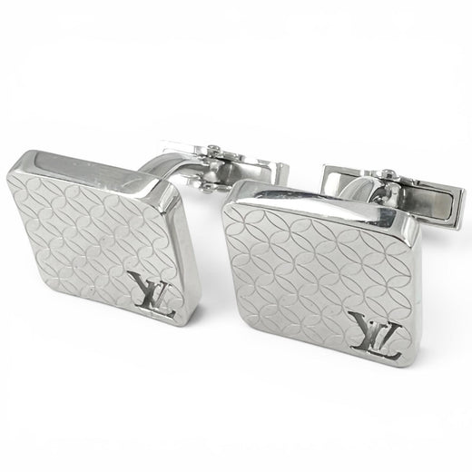 Excellent LOUIS VUITTON cufflinks Bouton de Manchette Champs Elysées mens M65043
