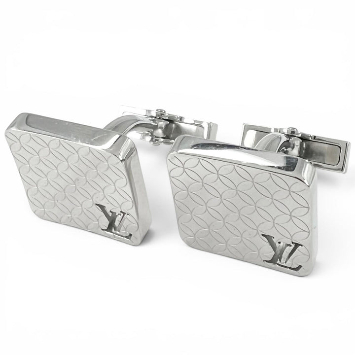 Excellent LOUIS VUITTON cufflinks Bouton de Manchette Champs Elysées mens M65043