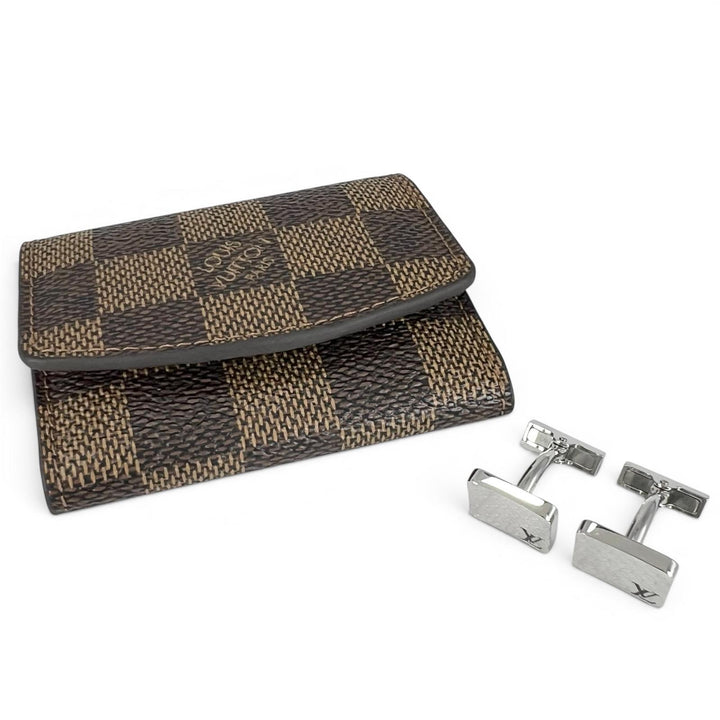 Excellent LOUIS VUITTON cufflinks Bouton de Manchette Champs Elysées mens M65043
