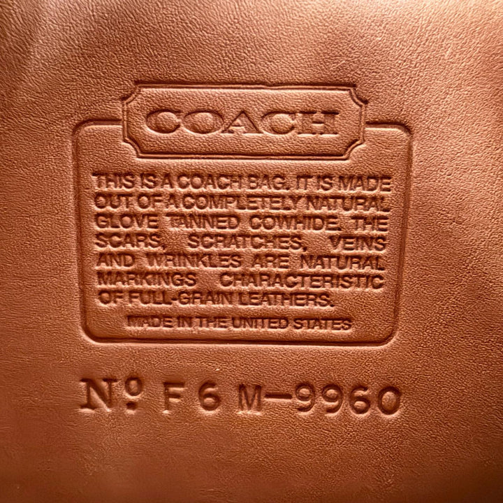 Great COACH Backpack Daypack Brown Glove leather Women