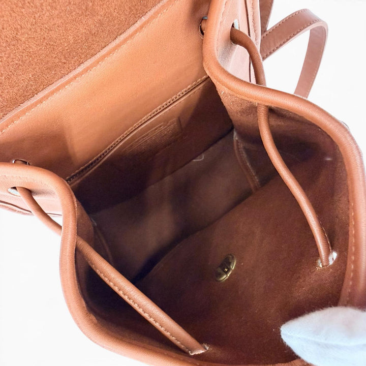 Great COACH Backpack Daypack Brown Glove leather Women