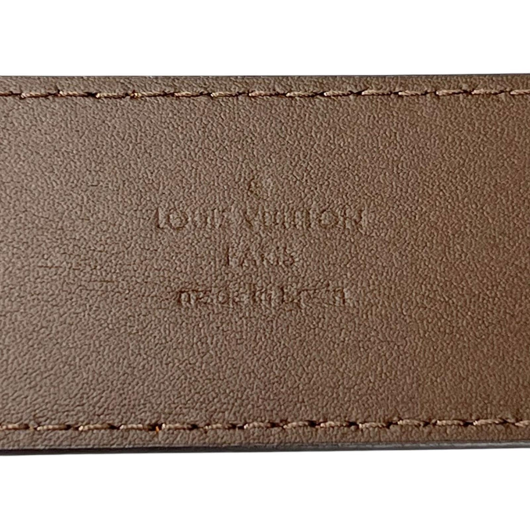 Pristine LOUIS VUITTON belt Suntulle LV Initial 40MM blue Epi Leather Women