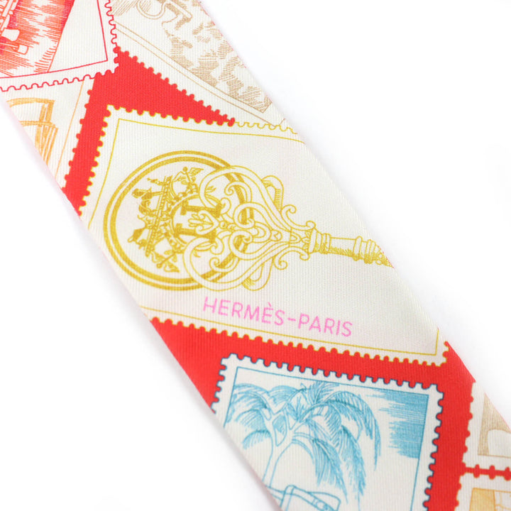 Pristine HERMES scarf Twilly Faubourg's stamp enthusiast silk Women H064205S