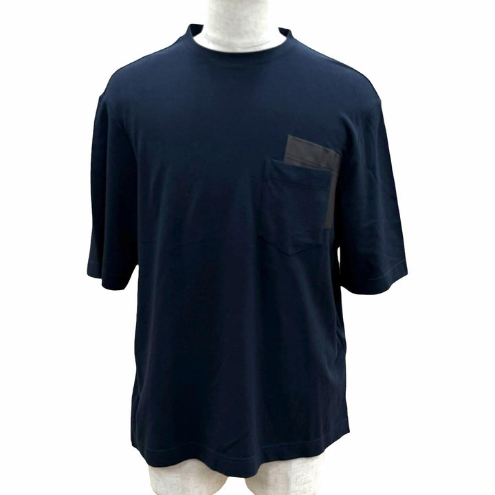 Excellent HERMES Short sleeve T-shirt Navy cotton mens M 467970HA
