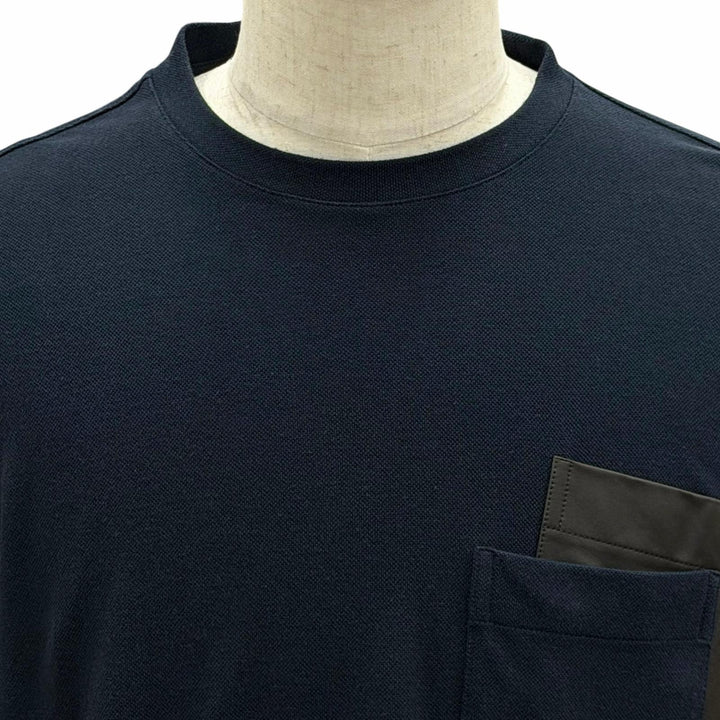 Excellent HERMES Short sleeve T-shirt Navy cotton mens M 467970HA