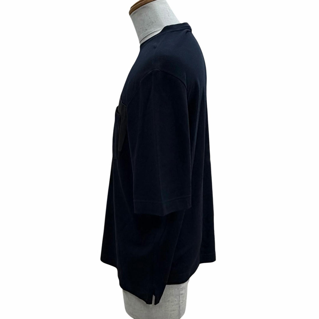Excellent HERMES Short sleeve T-shirt Navy cotton mens M 467970HA