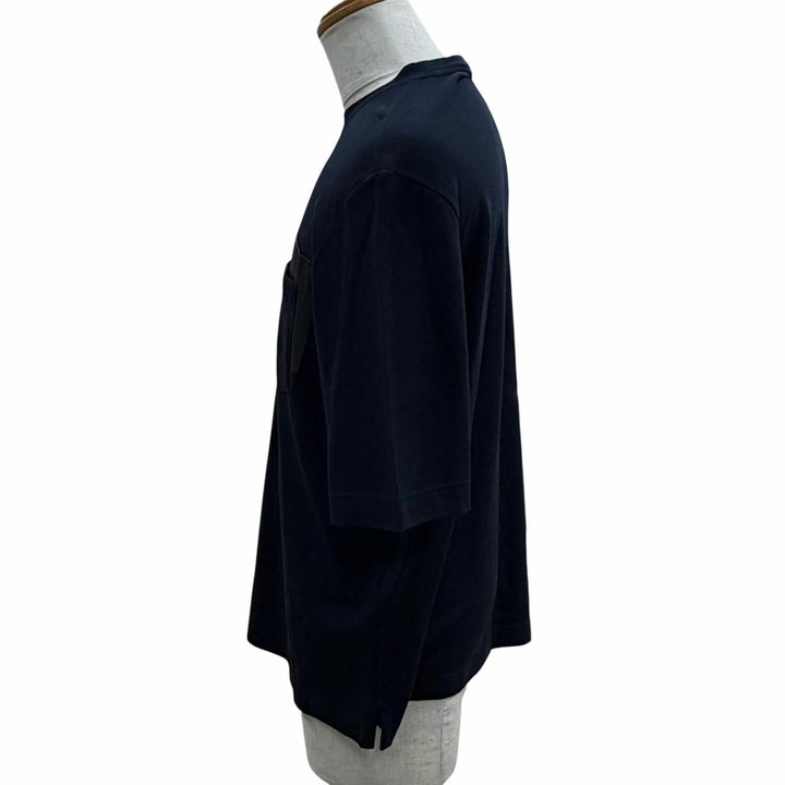 Excellent HERMES Short sleeve T-shirt Navy cotton mens M 467970HA