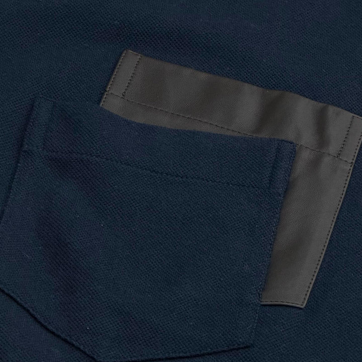 Excellent HERMES Short sleeve T-shirt Navy cotton mens M 467970HA