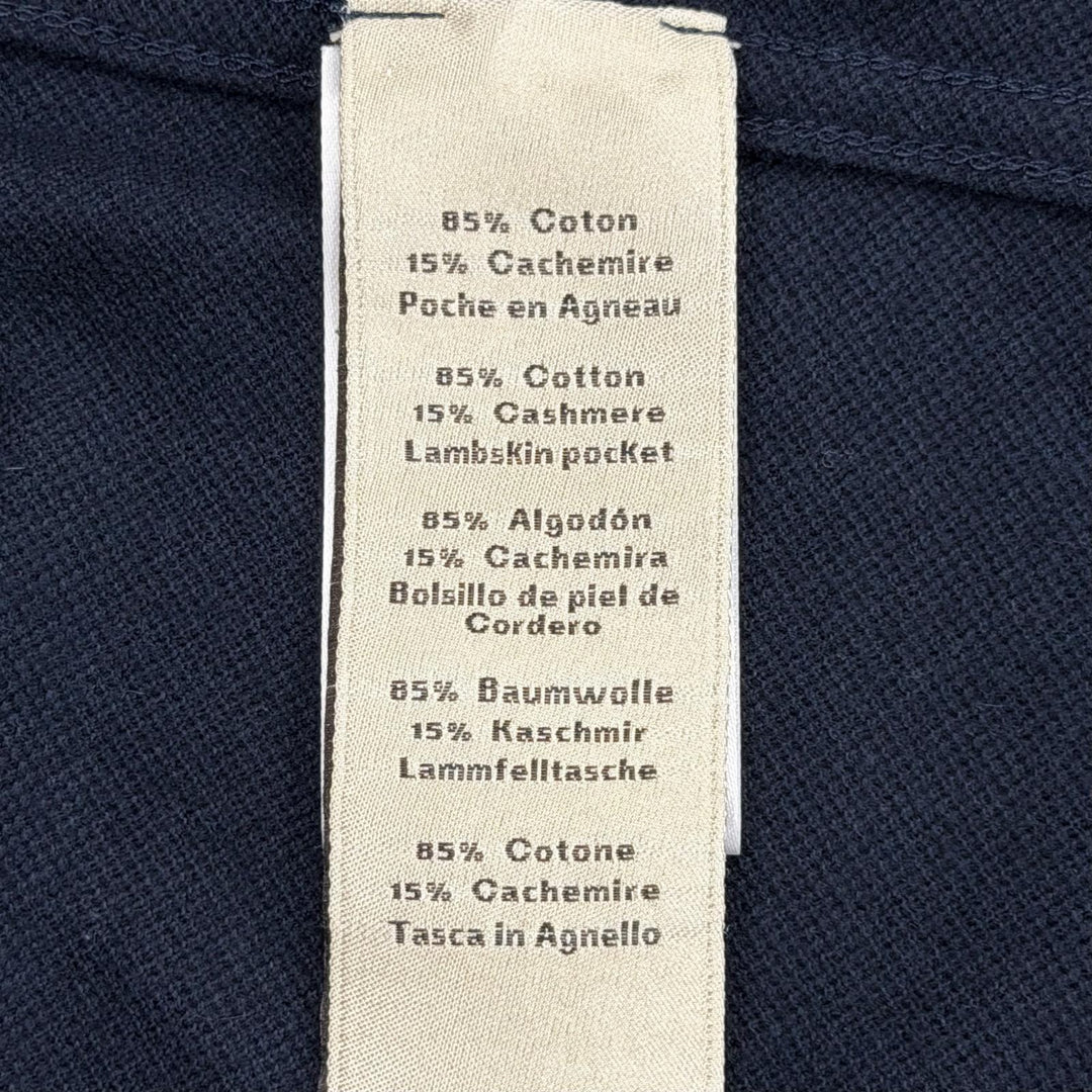 Excellent HERMES Short sleeve T-shirt Navy cotton mens M 467970HA