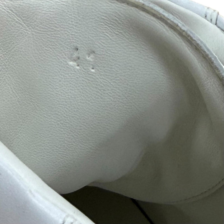 Excellent HERMES High cut sneakers DISTRICT white leather mens 41 221906