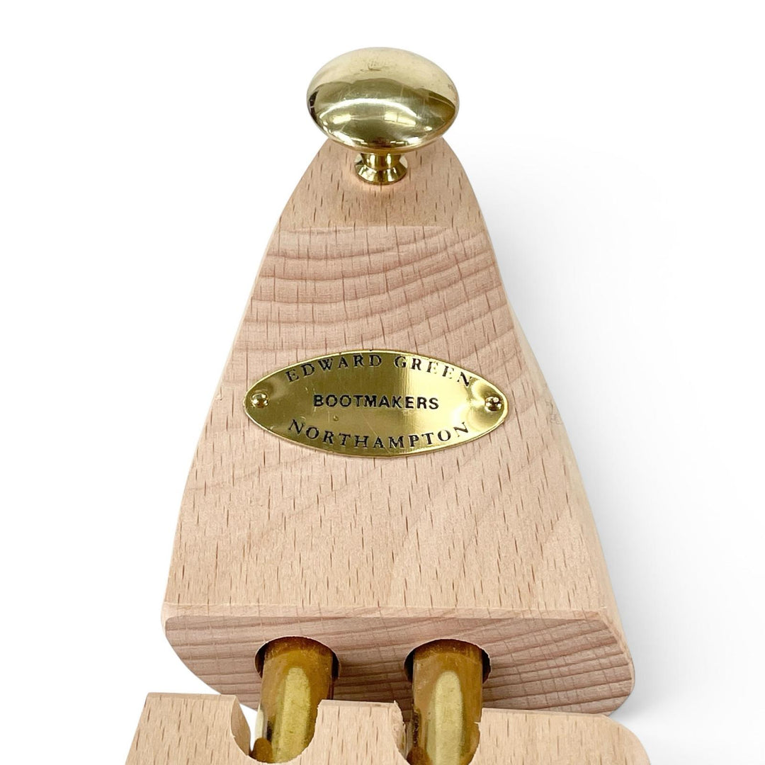 Discounted Excellent EDWARD GREEN Shoe tree Shoe trees with logo natural wooden mens