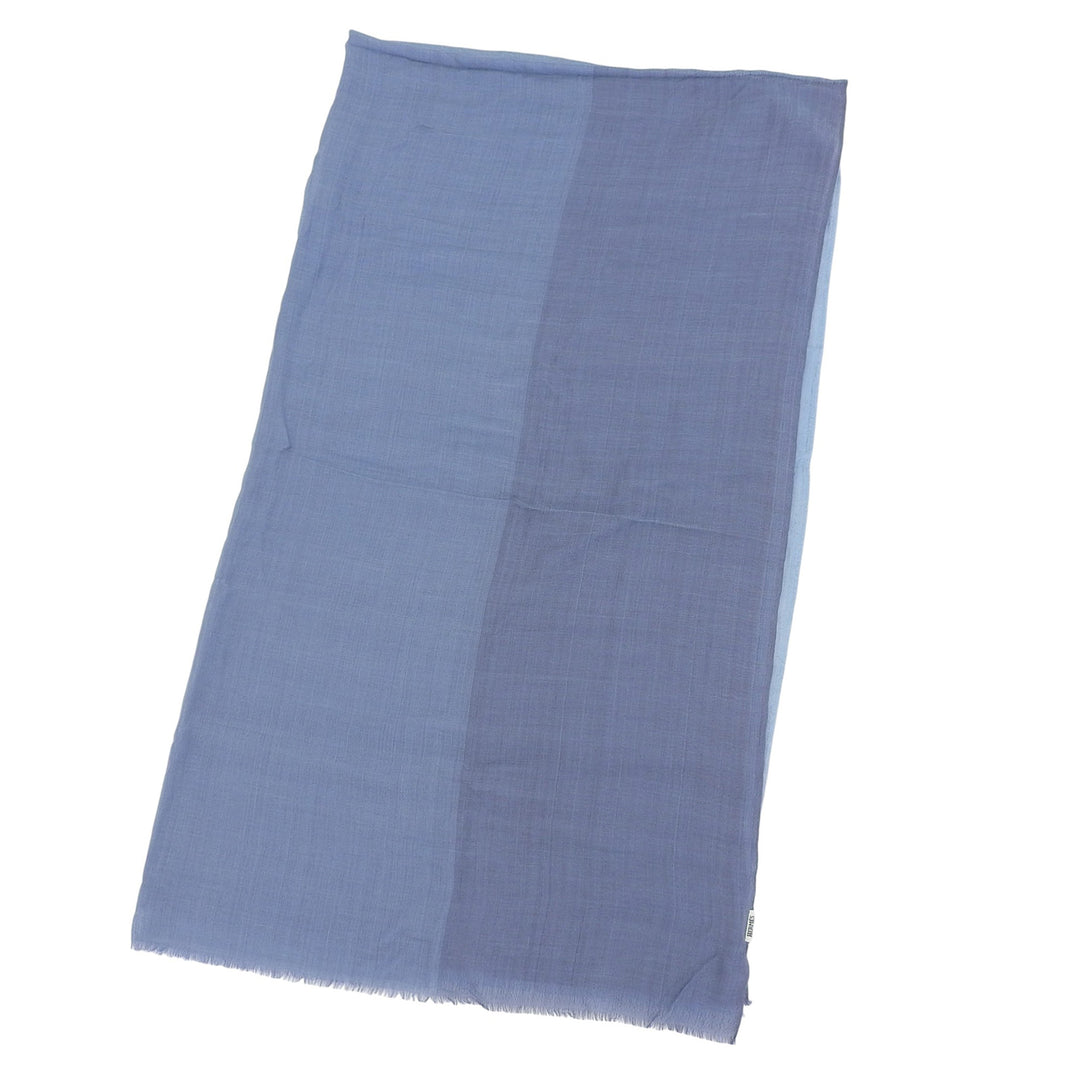 Excellent HERMES Stall Margiela era, large format blue cashmere Women