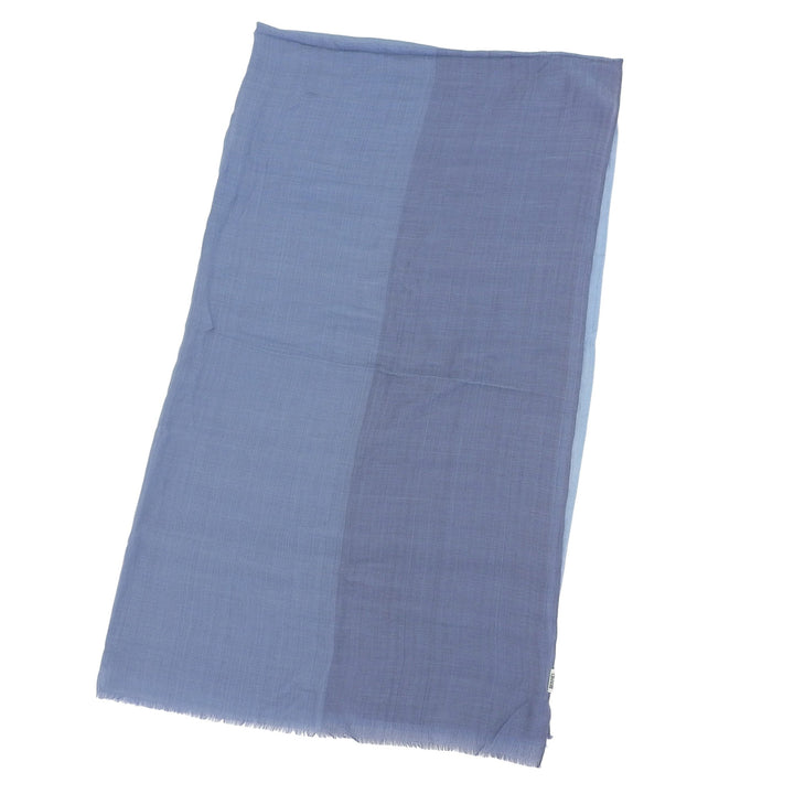 Excellent HERMES Stall Margiela era, large format blue cashmere Women
