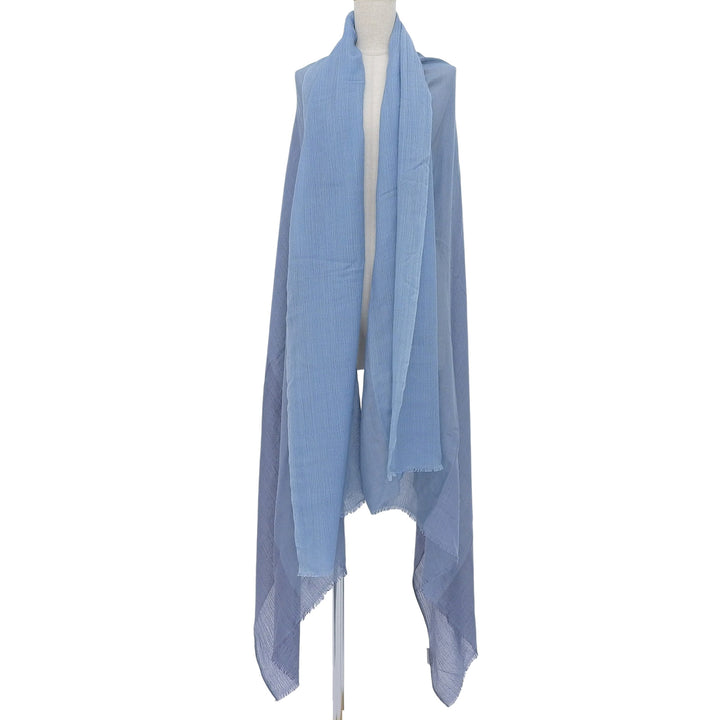 Excellent HERMES Stall Margiela era, large format blue cashmere Women