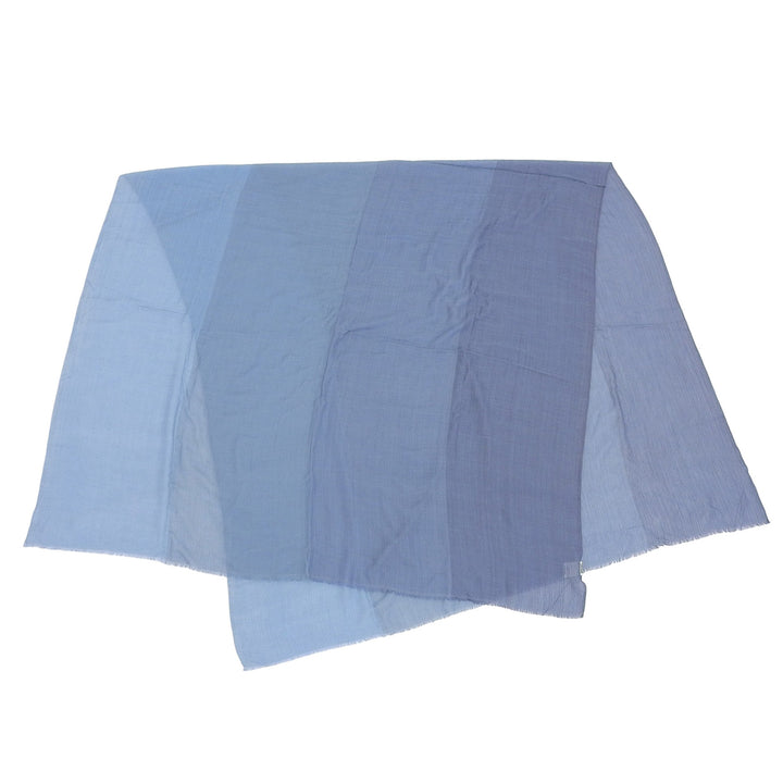 Excellent HERMES Stall Margiela era, large format blue cashmere Women