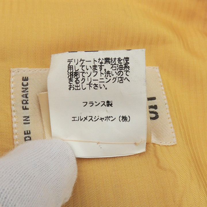 Excellent HERMES Best Concerto yellow silk Women 40