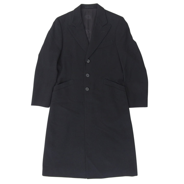 Excellent Paul Smith Chester coat Notch lapel black wool mens M