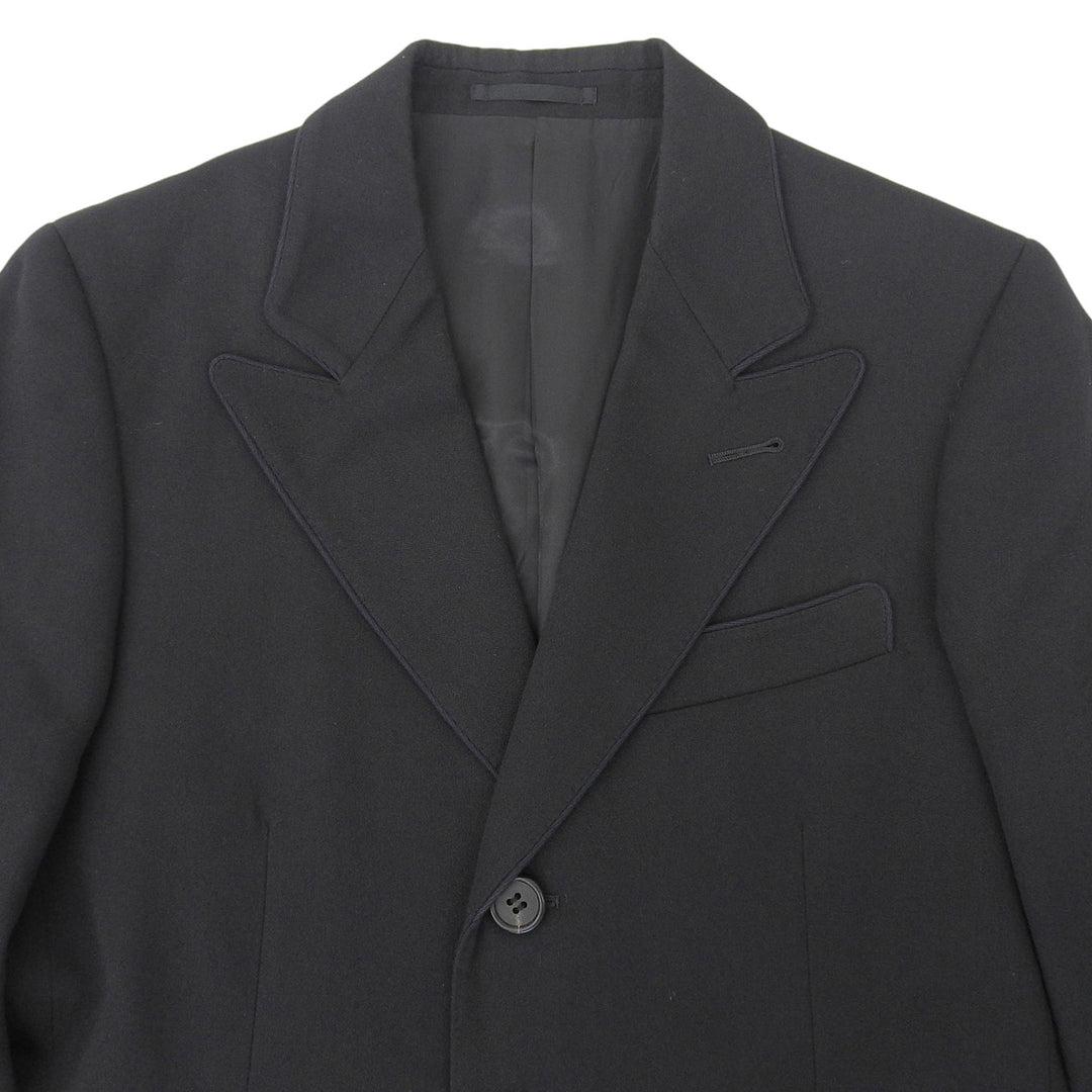 Excellent Paul Smith Chester coat Notch lapel black wool mens M