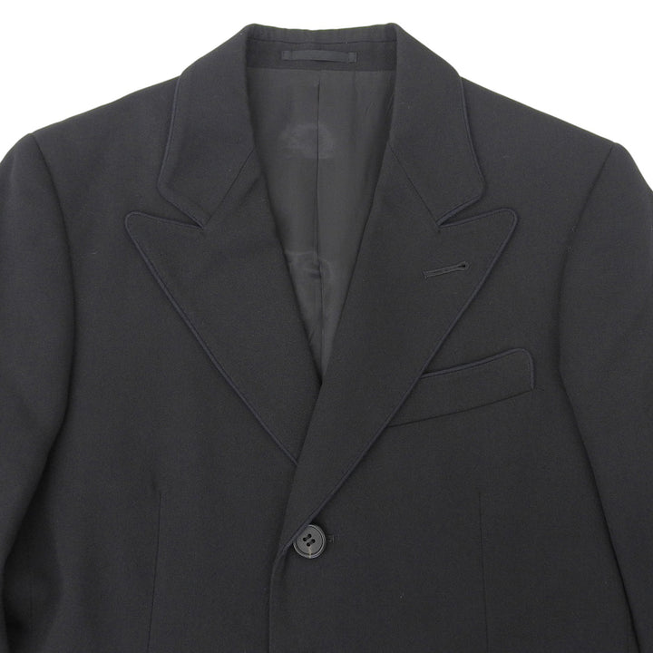 Excellent Paul Smith Chester coat Notch lapel black wool mens M