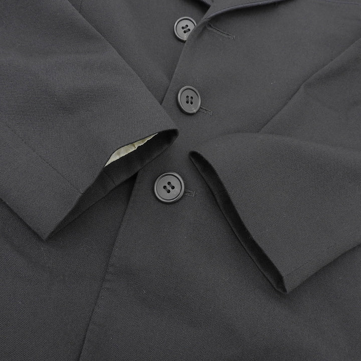 Excellent Paul Smith Chester coat Notch lapel black wool mens M