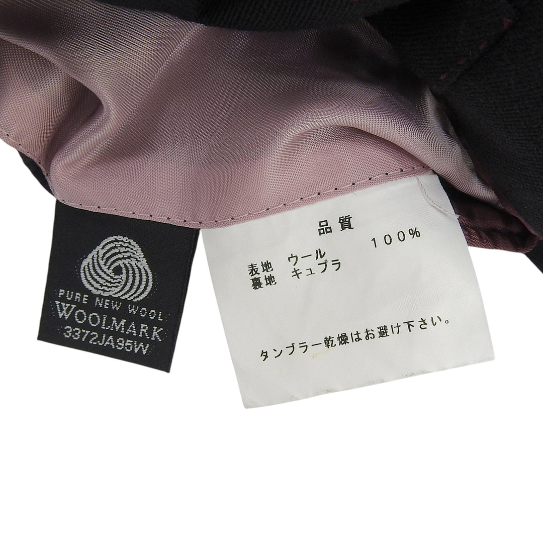 Excellent Paul Smith Chester coat Notch lapel black wool mens M