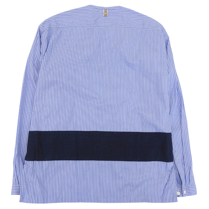Excellent VISVIM Long sleeve shirt stripe blue cotton Women 1 0117205011011