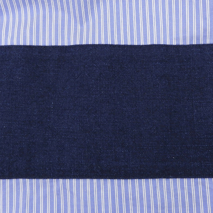 Excellent VISVIM Long sleeve shirt stripe blue cotton Women 1 0117205011011