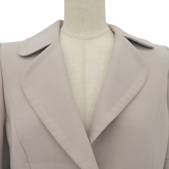 Great FOXEY BOUTIQUE tailored jacket flared sleeve beige wool Women 38 37620