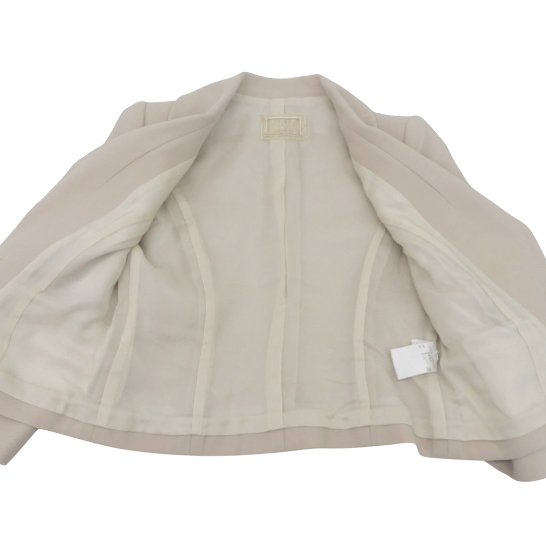 Great FOXEY BOUTIQUE tailored jacket flared sleeve beige wool Women 38 37620