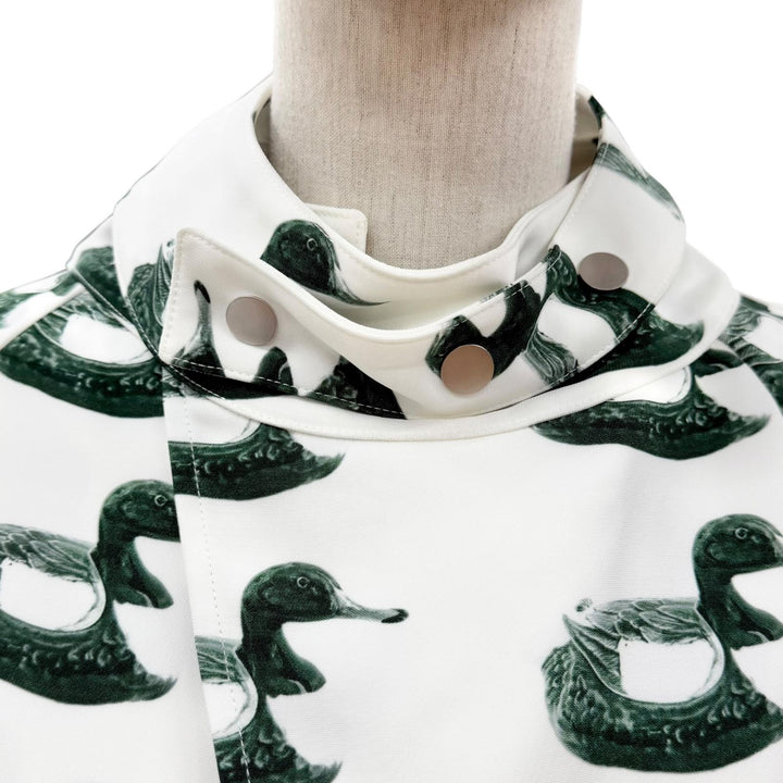 Pristine BURBERRY blouse Waterbird Long Sleeve white Viscose Women 34 8077344