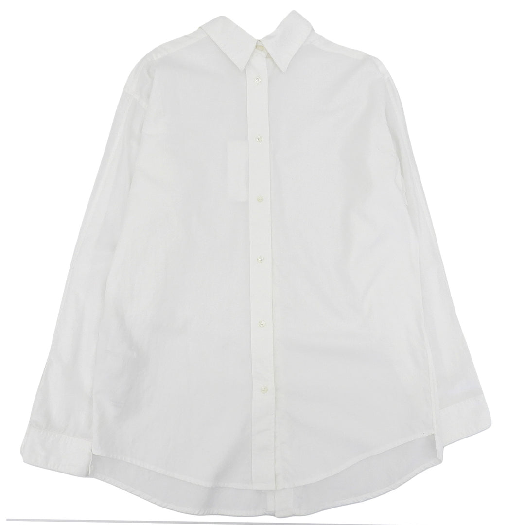 Excellent HED MAYNER Long sleeve shirt white cotton mens XS HMMX60078R