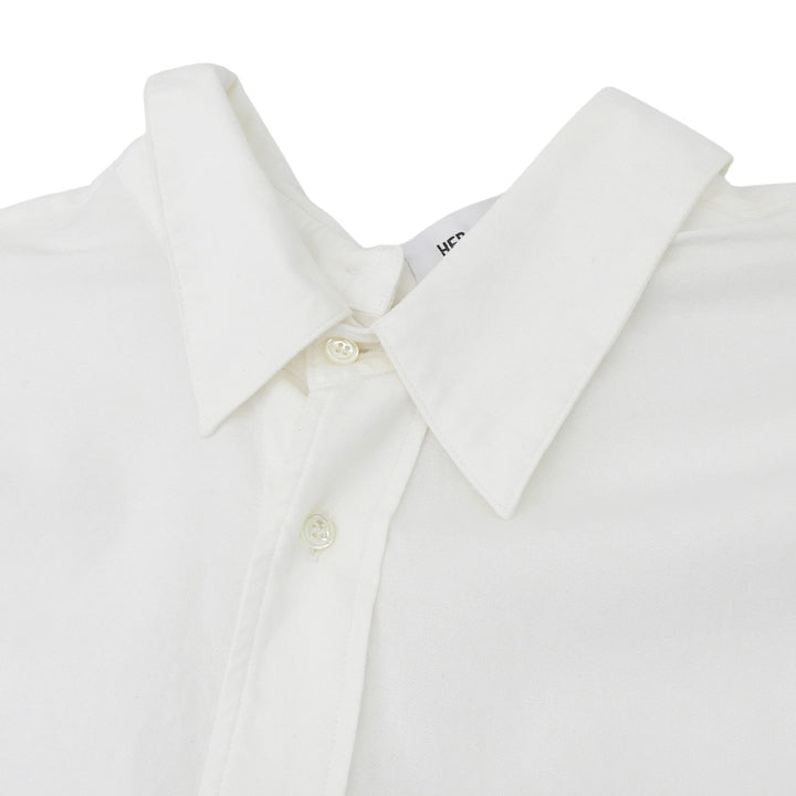 Excellent HED MAYNER Long sleeve shirt white cotton mens XS HMMX60078R