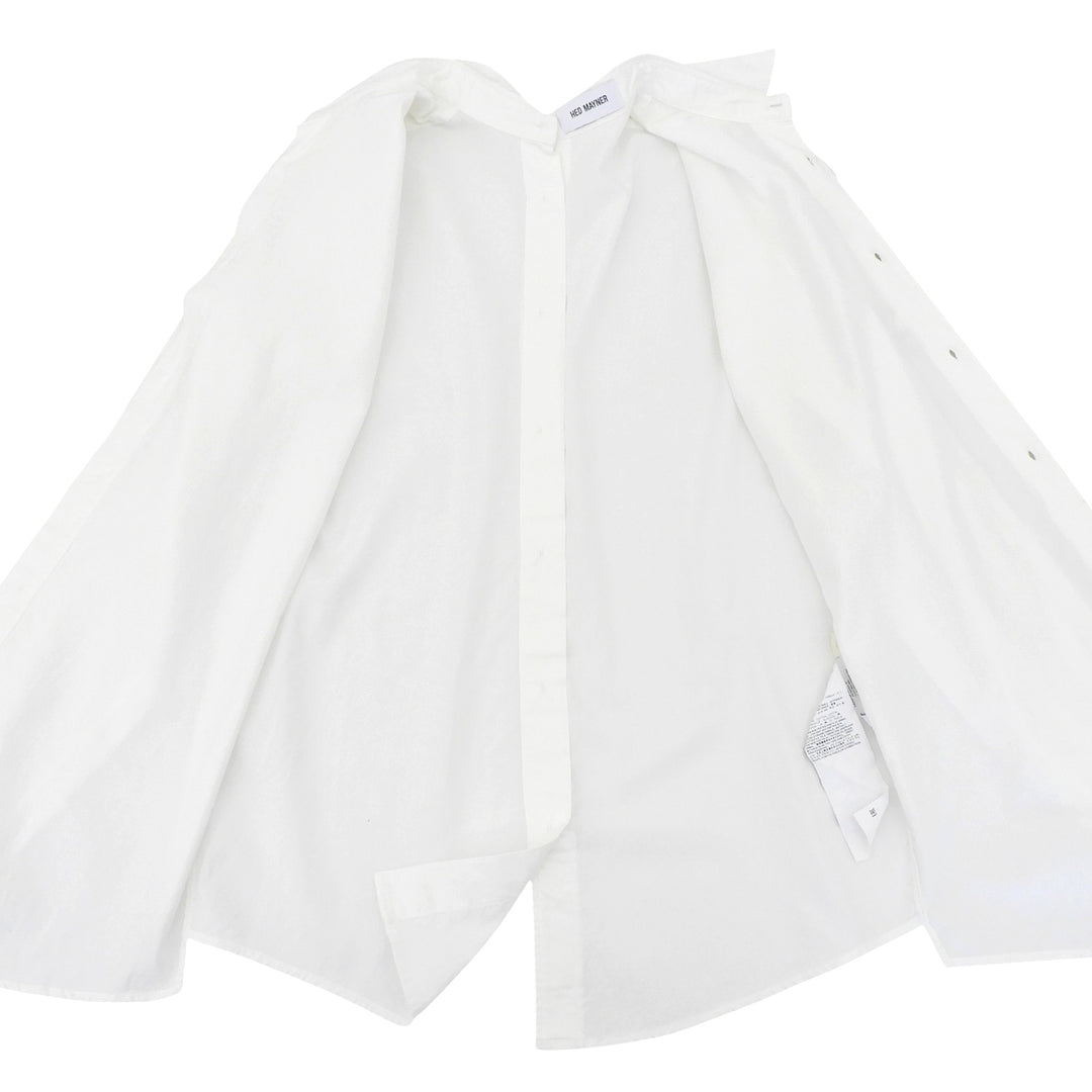 Excellent HED MAYNER Long sleeve shirt white cotton mens XS HMMX60078R