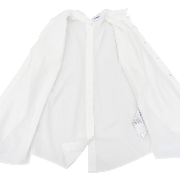 Excellent HED MAYNER Long sleeve shirt white cotton mens XS HMMX60078R