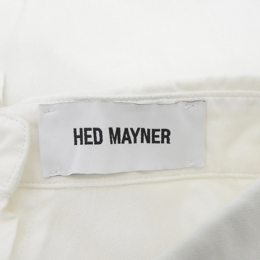 Excellent HED MAYNER Long sleeve shirt white cotton mens XS HMMX60078R
