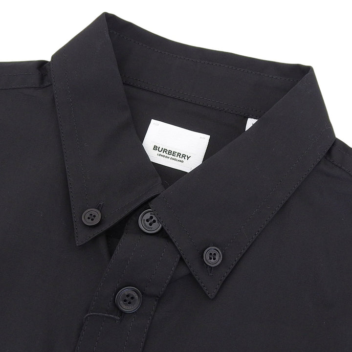 Pristine BURBERRY blouse Sleeveless shirt black cotton mens XL 8051897