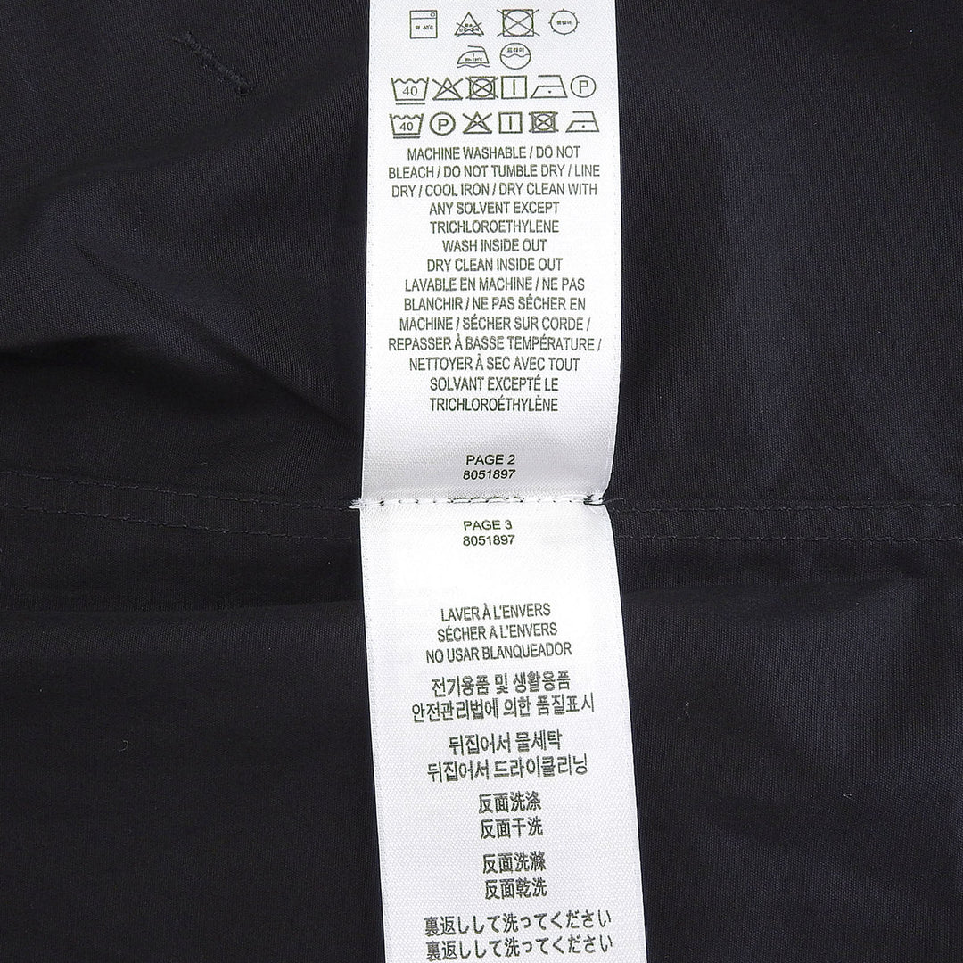 Pristine BURBERRY blouse Sleeveless shirt black cotton mens XL 8051897