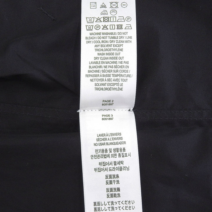 Pristine BURBERRY blouse Sleeveless shirt black cotton mens XL 8051897