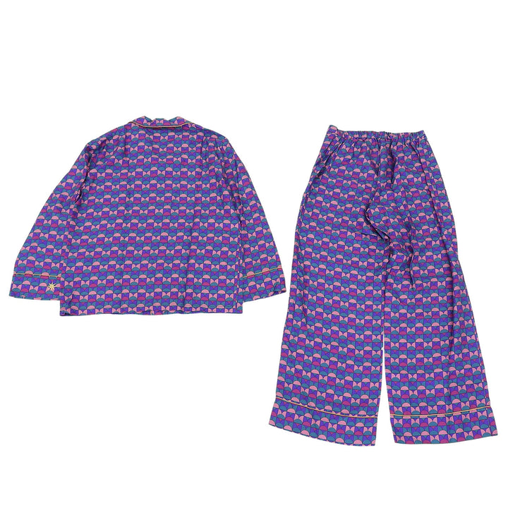 Pristine BVLGARI La DOUBLE J two-piece set Purple silk mens