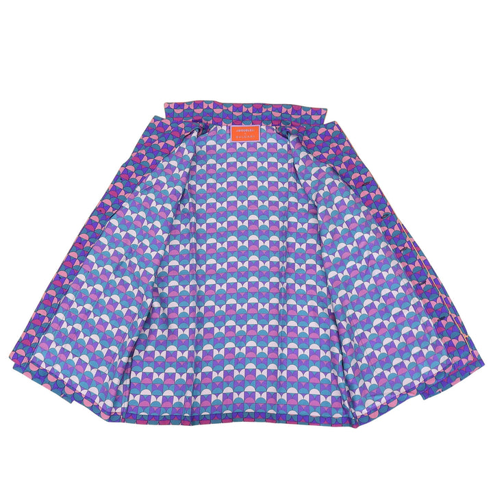 Pristine BVLGARI La DOUBLE J two-piece set Purple silk mens