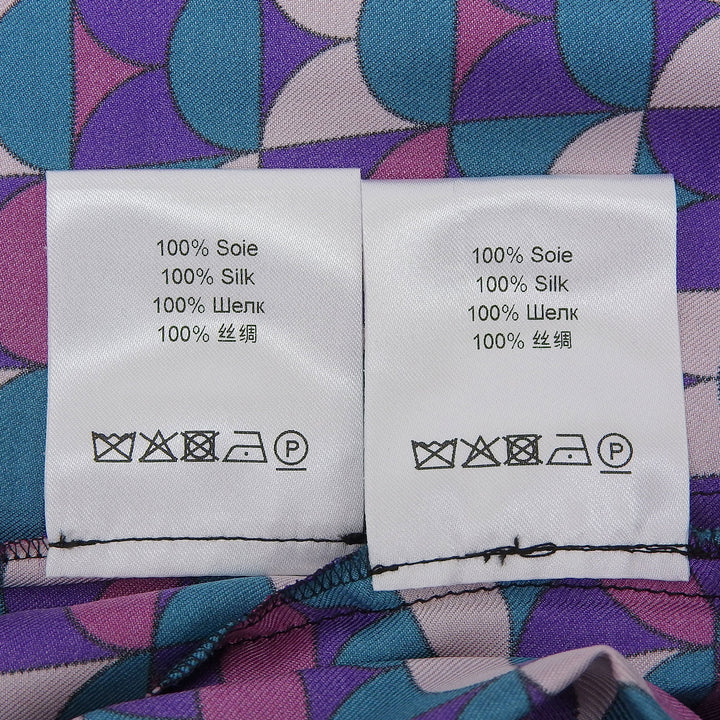 Pristine BVLGARI La DOUBLE J two-piece set Purple silk mens