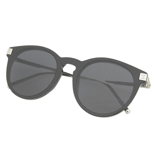 Very Good LOUIS VUITTON sunglasses LV Rise Round Monogram black mens Z1669E