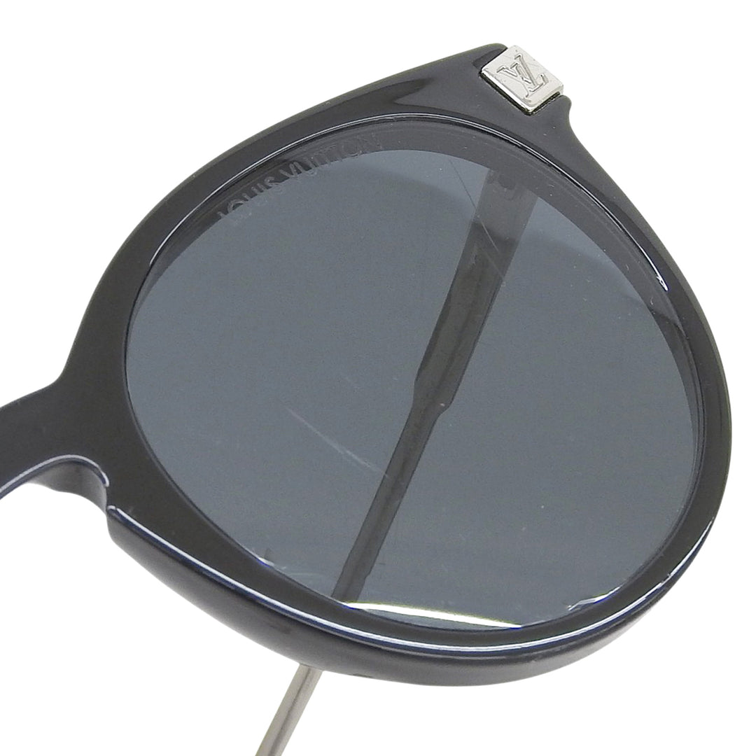 Very Good LOUIS VUITTON sunglasses LV Rise Round Monogram black mens Z1669E