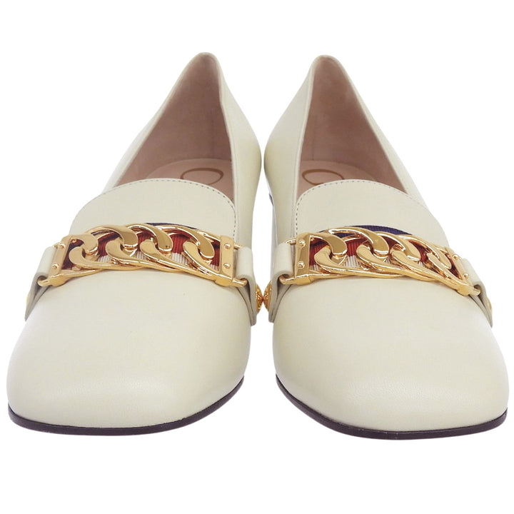 Excellent GUCCI pumps Ivory leather Women 36 537539