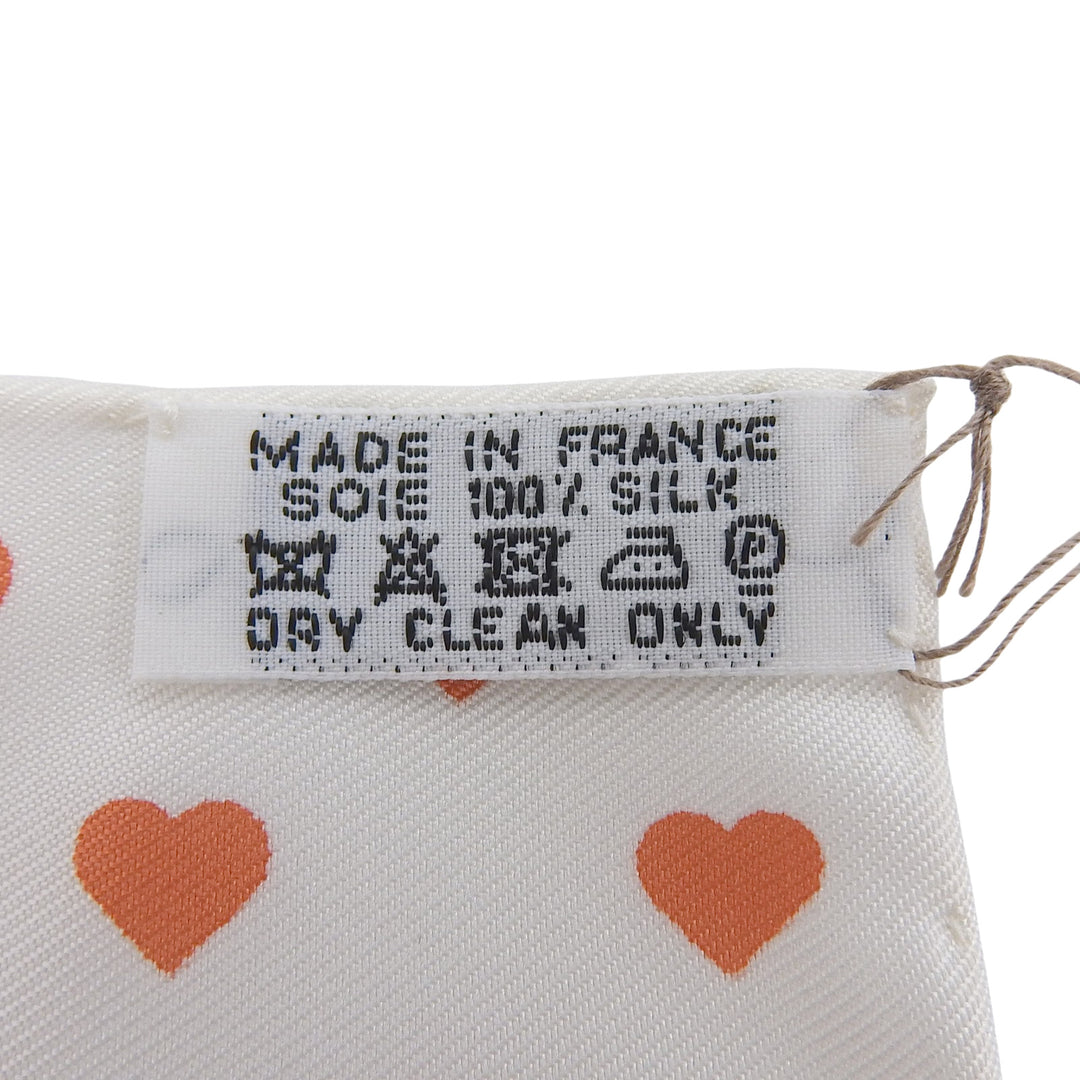 Pristine HERMES scarf Carré 45 BRIDES de GALA LOVE Heart Pattern Multi silk