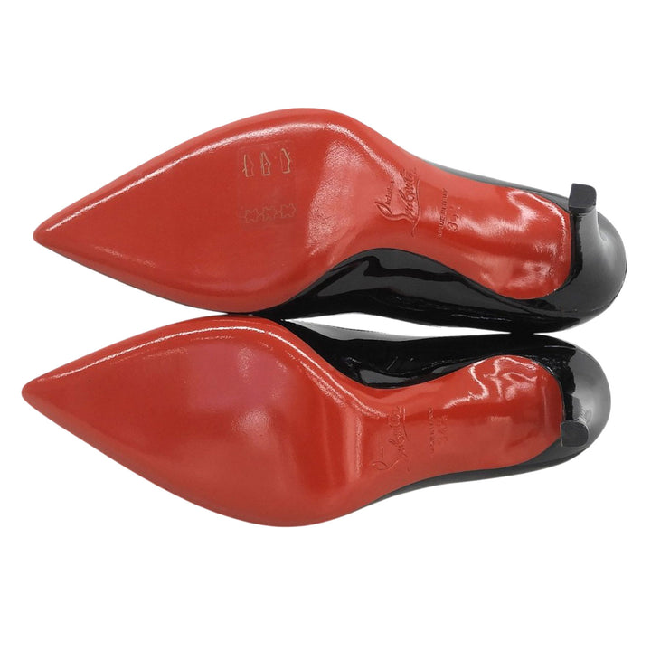 Excellent Christian Louboutin pumps Pointed toe black Patent leather Women 34.5